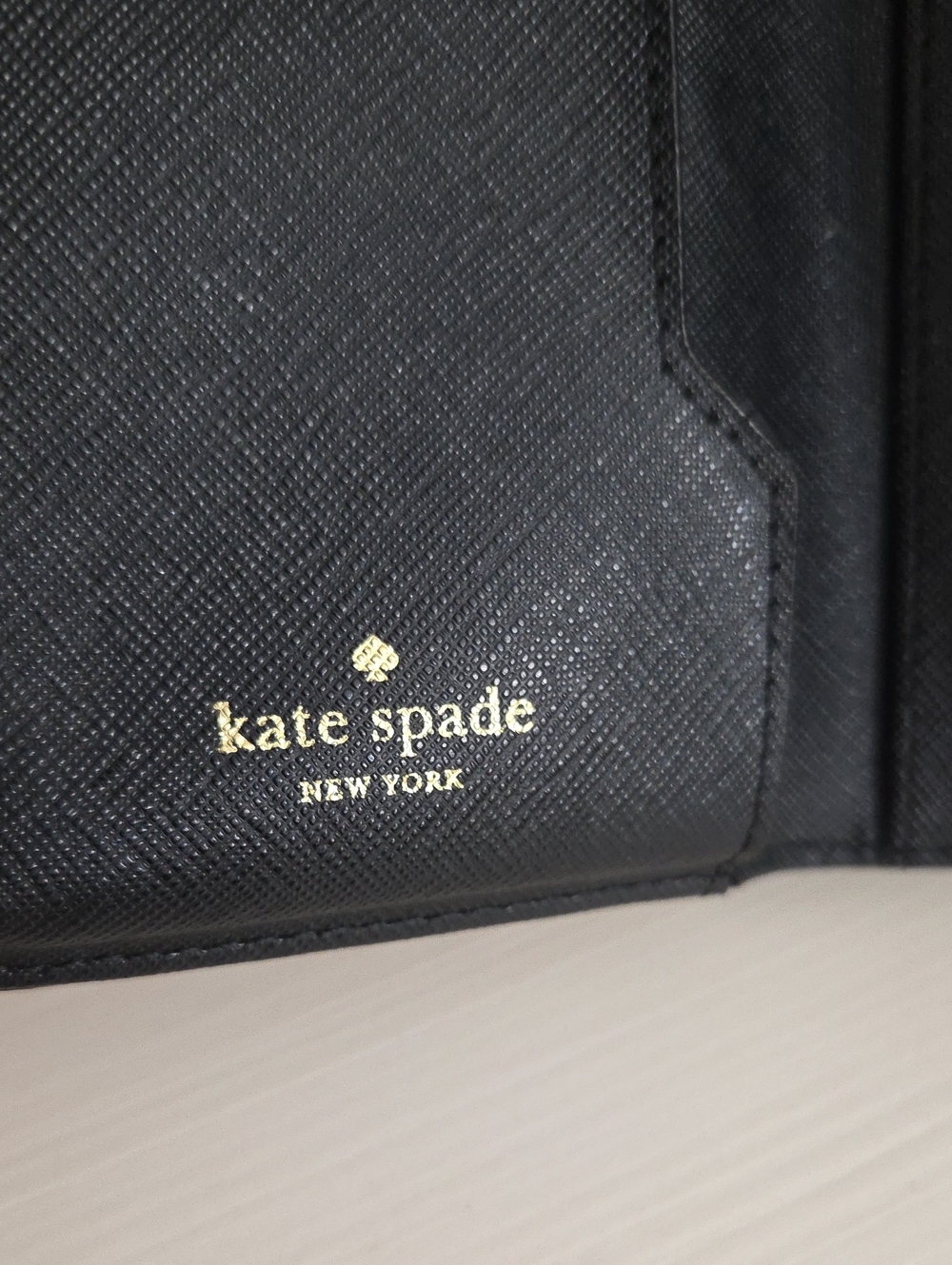 Kate Spade Black Wristlet Clutch with Gold Accent - Picture 4 of 8